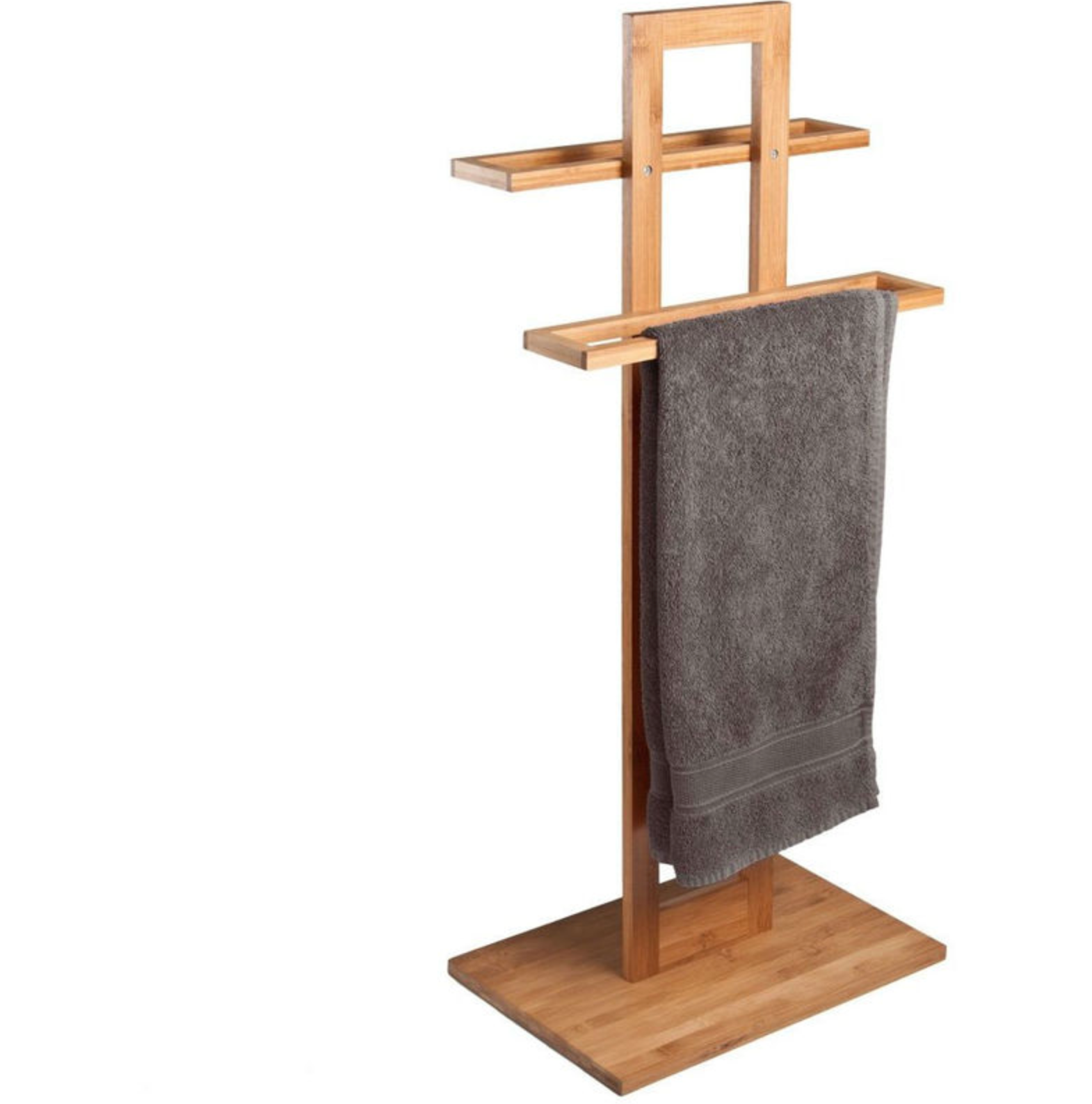 Porta Asciugamani Da Terra In Legno