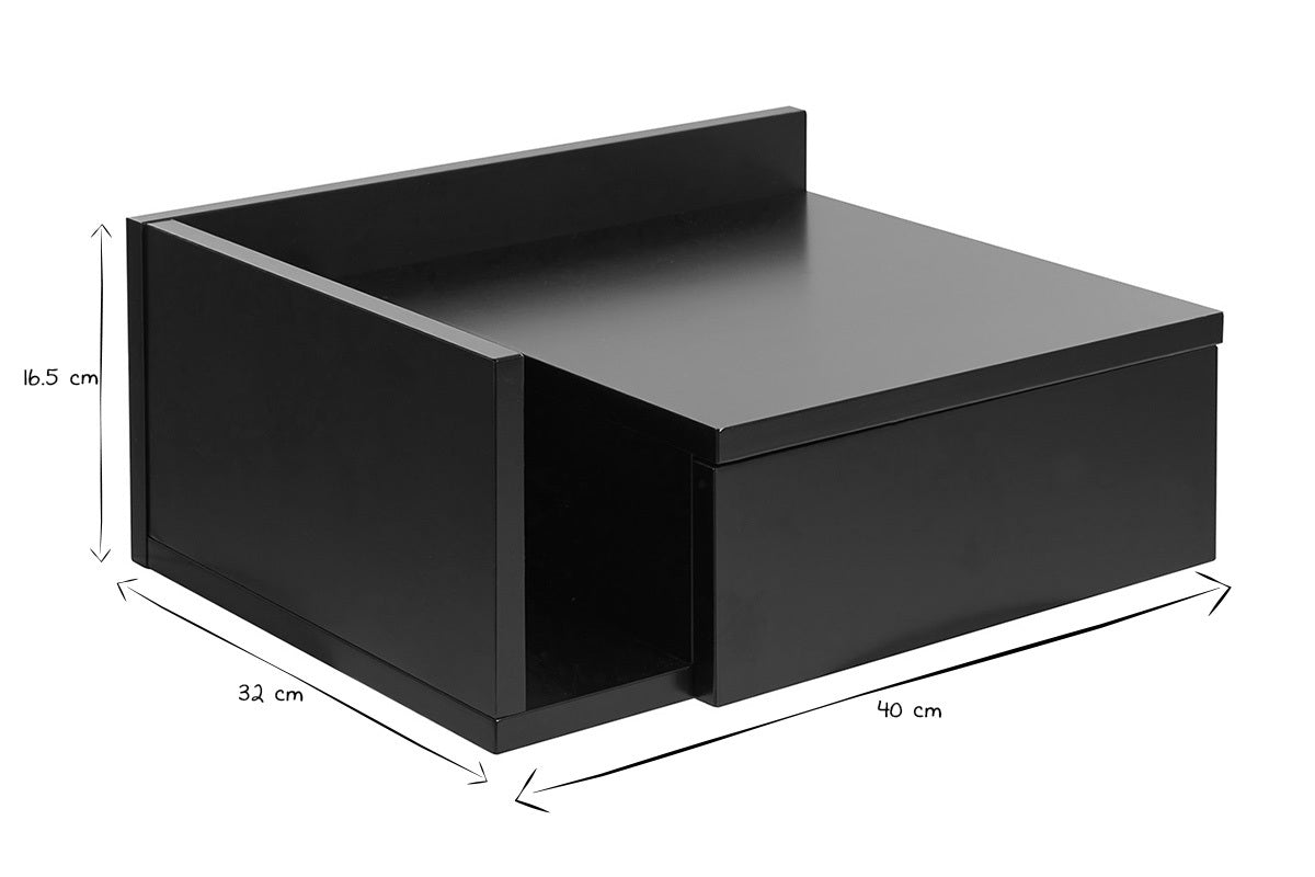 Comodino pensile con cassetto