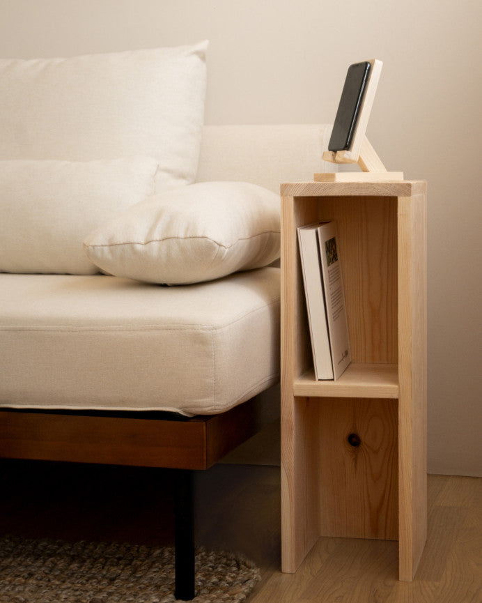 Comodino in Legno Massello di Pino