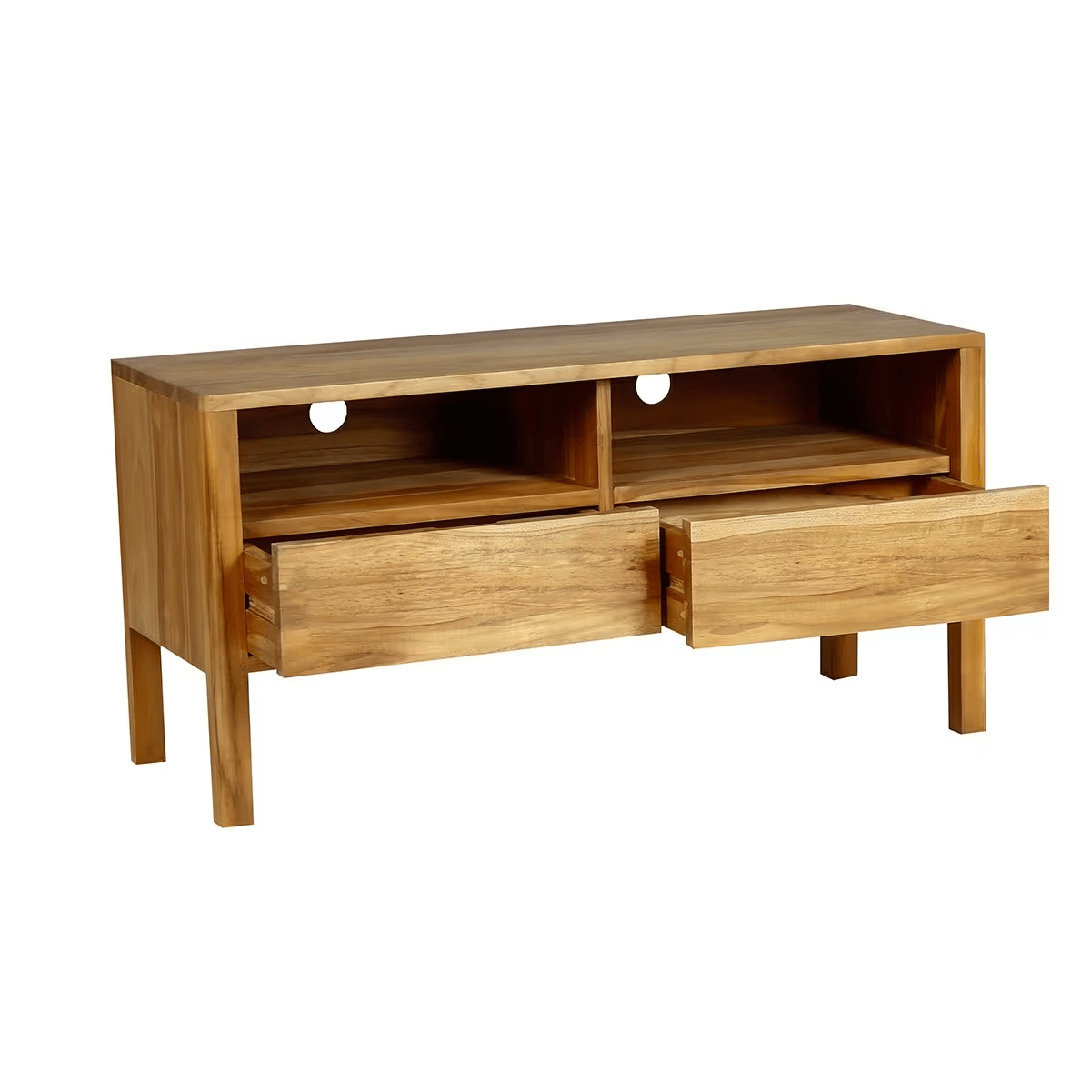 Mobile TV in teak massello