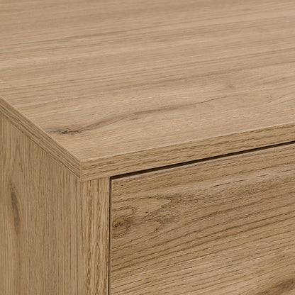 Comodino in Legno Naturale con 1 Cassetto