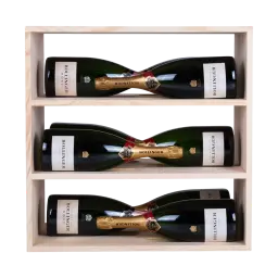 Scaffale per Vino in Legno Massello di Abete