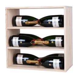 Scaffale per Vino in Legno Massello di Abete