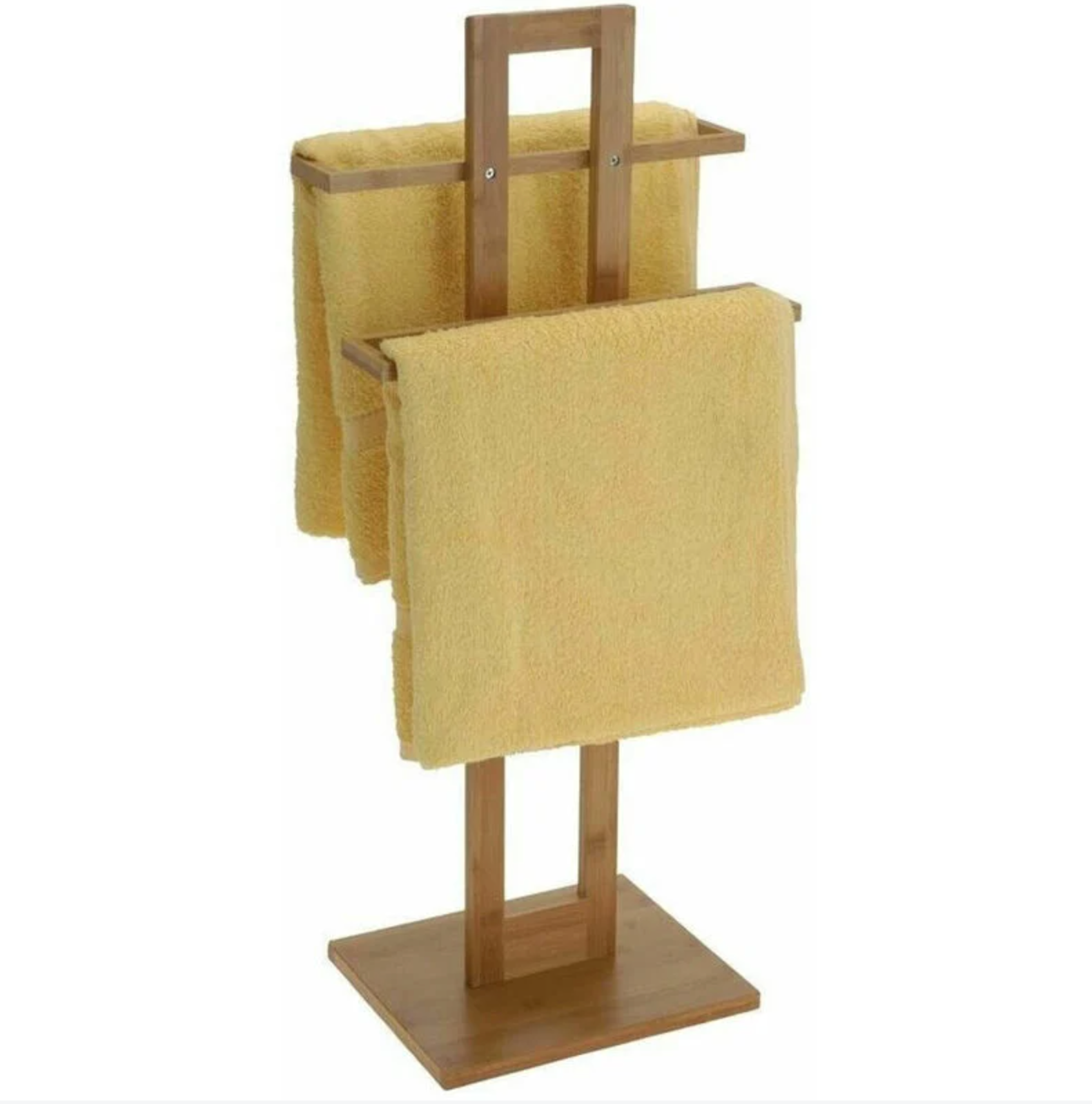 Porta Asciugamani Da Terra In Legno