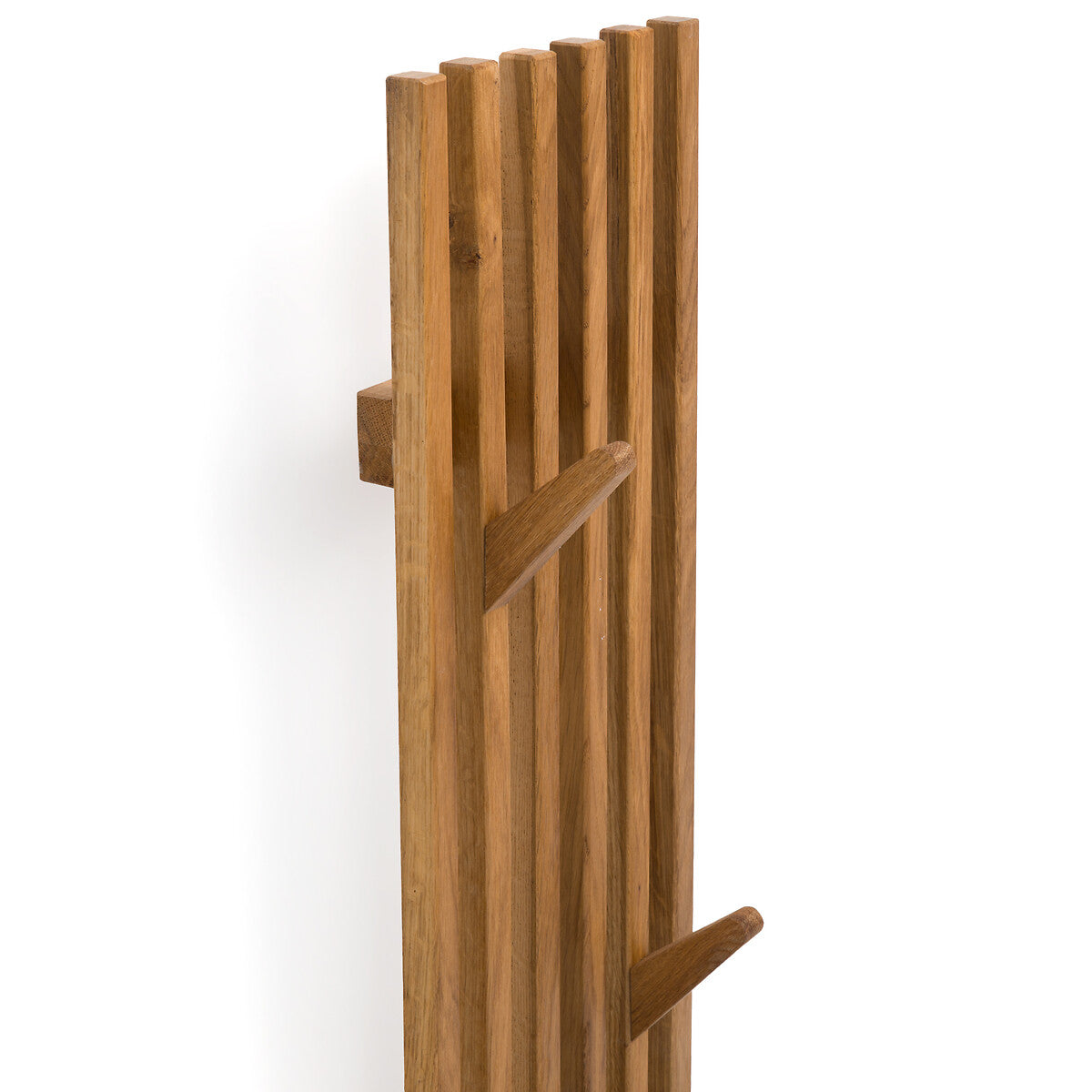 Appendiabiti da parete in legno massello con 4 ganci