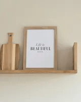 Mensola Galleggiante in Legno di Pino