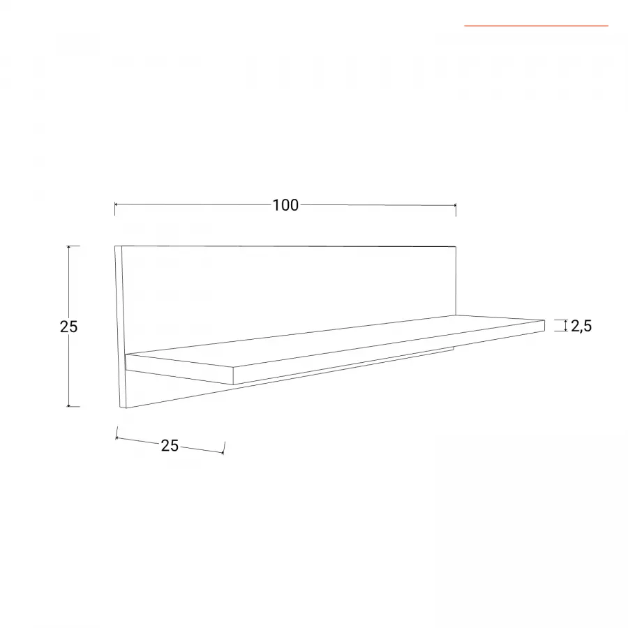 Mensola in Legno Massello