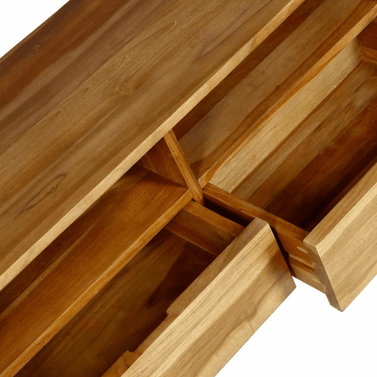 Mobile TV in teak massello