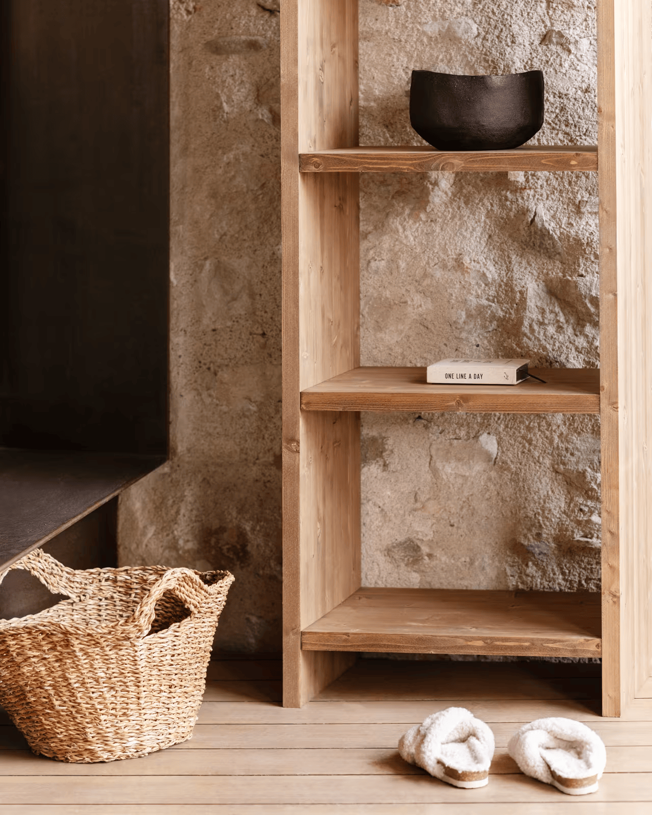 Scaffale Libreria in Legno Massello
